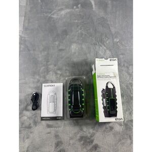 Eton Scorpion II Rugged Multi-Powered NOAA Weather Radio Solar Crank Green Black